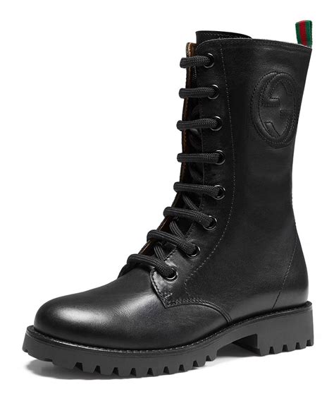 gucci combat boots with fur|gucci combat boots for women.